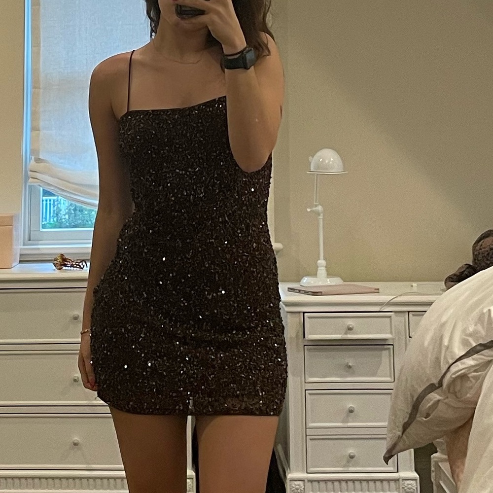 Retrofete Dionne Brown Sequin Dress GREAT CONDITION